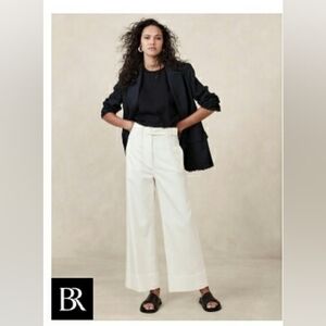 Banana Republic NWT Oceanside Wide-Leg Cropped Pants Size 12